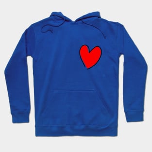 Red heart Hoodie